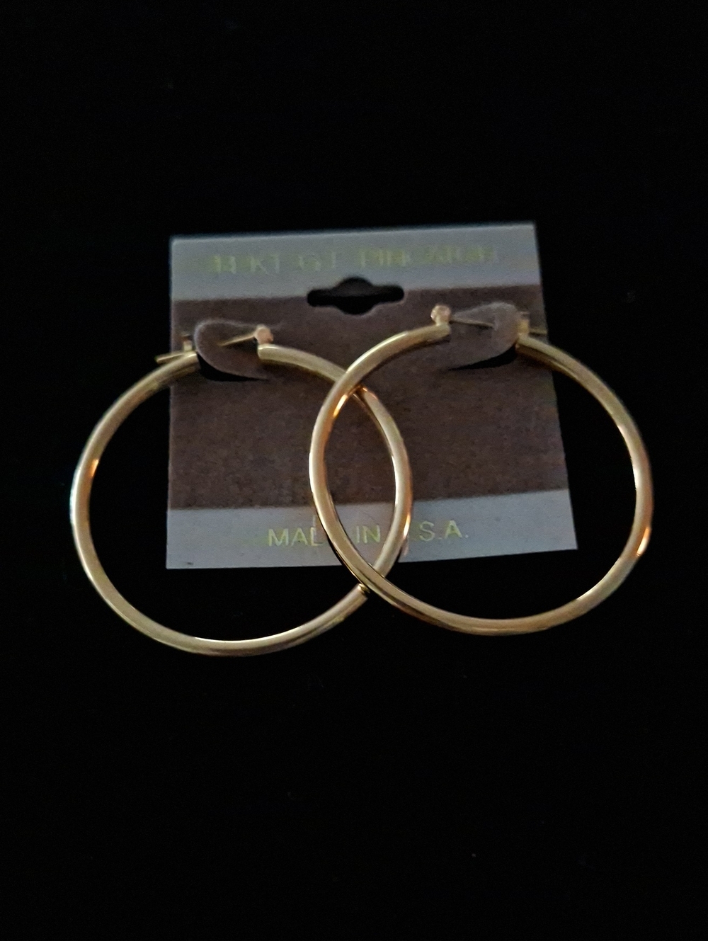 14KT G.F. Classic Gold Hoop Earrings - Women Jewelry